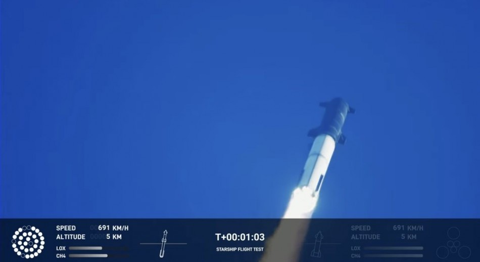 El Starship de SpaceX explotó en el aire tras el despegue inaugural
