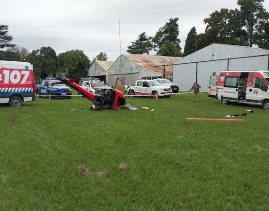 Santa Fe: se estrelló un helicóptero con un piloto policial y un mecánico a bordo