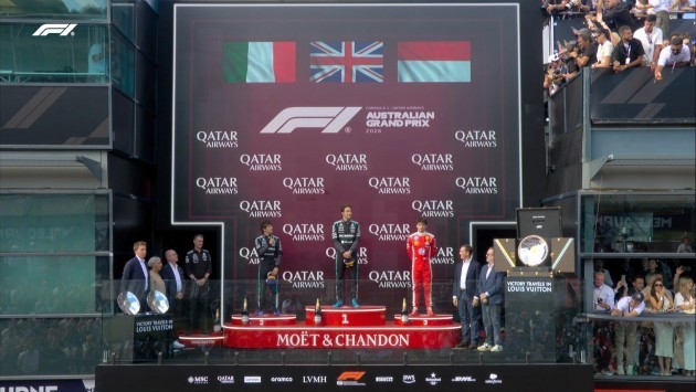 F1: Colapinto fue 14° en el GP de Australia, que dominó Mercedes