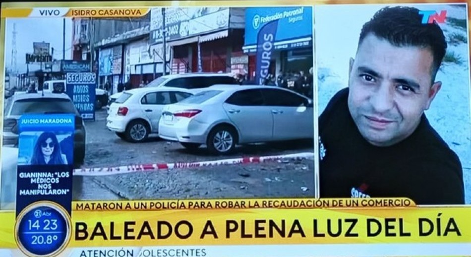 La Matanza: Matan a un policía que custodiaba la recaudación de un local