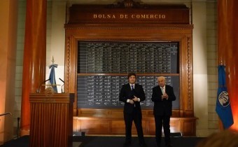 Milei en la Bolsa de Comercio de Buenos Aires: “Voy a ser reelecto”