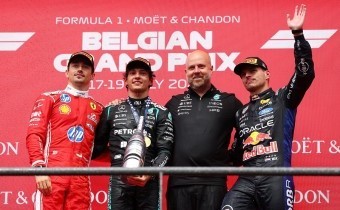 Genial maniobra de Colapinto para sumar un punto en el GP de Bélgica