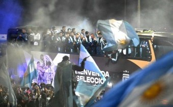 Una multitud recibió a la Selección de Scaloni, tras el subcampeonato mundial en EEUU