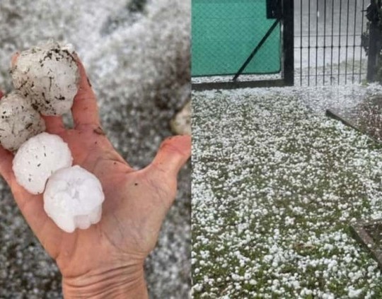 Graves destrozos por la caída de granizo en distintas ciudades de la provincia de Córdoba