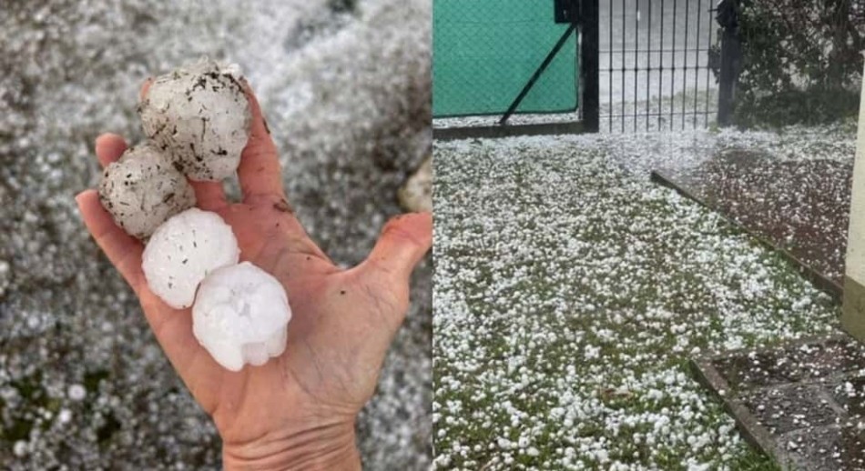 Graves destrozos por la caída de granizo en distintas ciudades de la provincia de Córdoba
