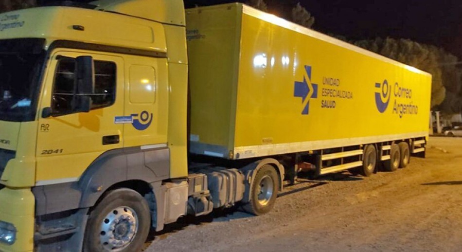Un camión de Correo Argentino fue hallado con 19 kilos de droga