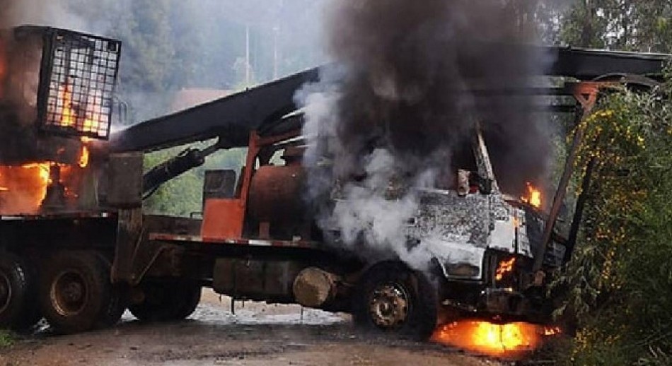 Conflicto mapuche: segunda noche consecutiva de ataques e incendios en el sur de Chile